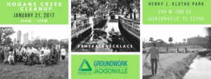 Hogans Creek cleanup Facebook event cover